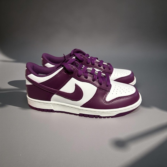 Nike Dunk Low in Deep Purple and White